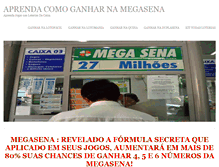 Tablet Screenshot of ganharnamegasena.com